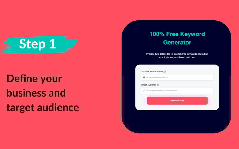 100% Free Keyword Generator screenshot 2