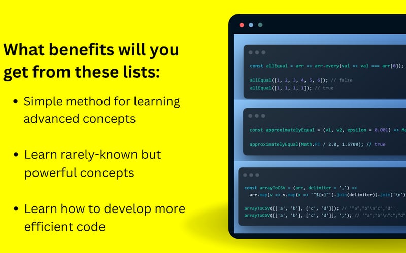 100+ Javascript Snippets for Beginners screenshot 3