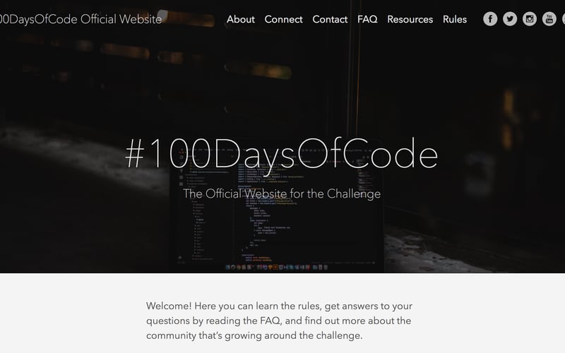 100daysofCode screenshot 2