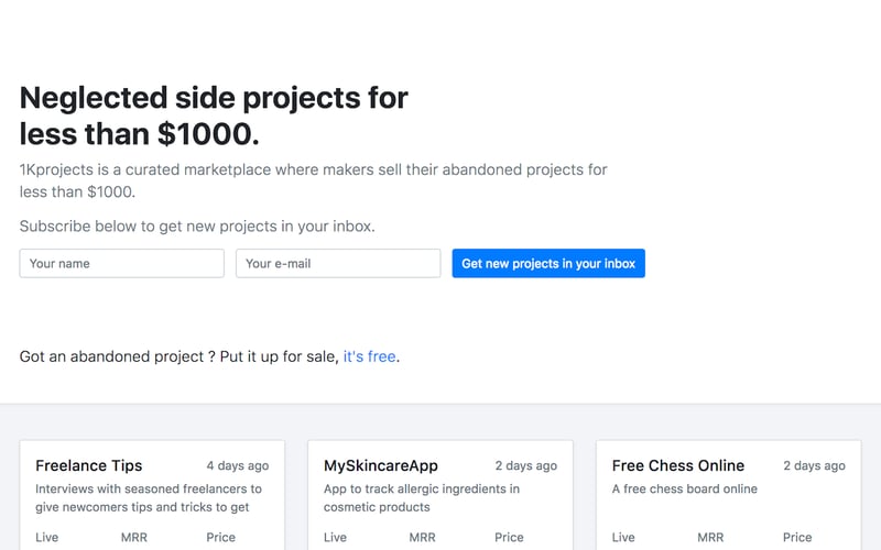 1Kprojects screenshot 2