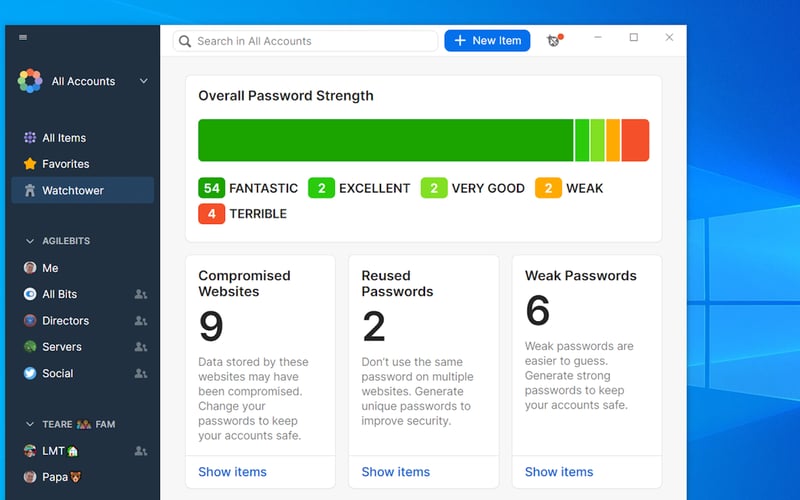 1Password screenshot 3
