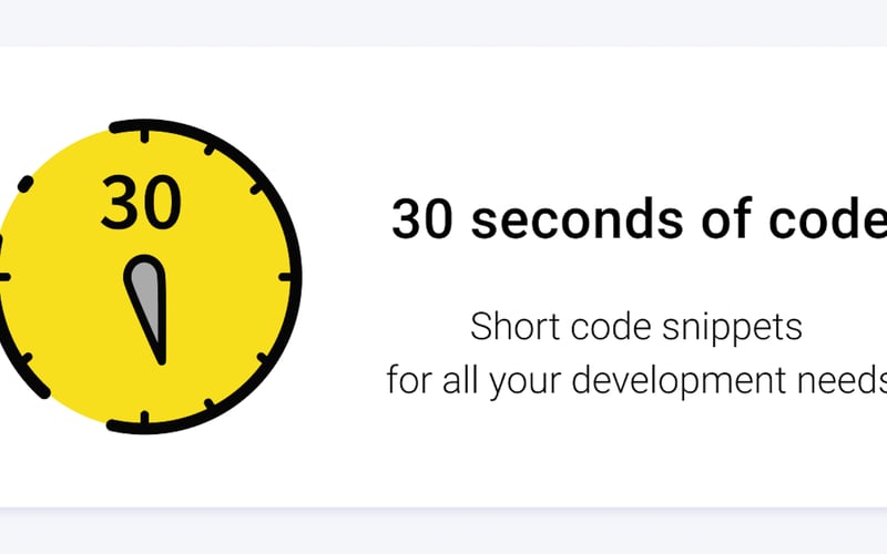 30 seconds of code screenshot 1