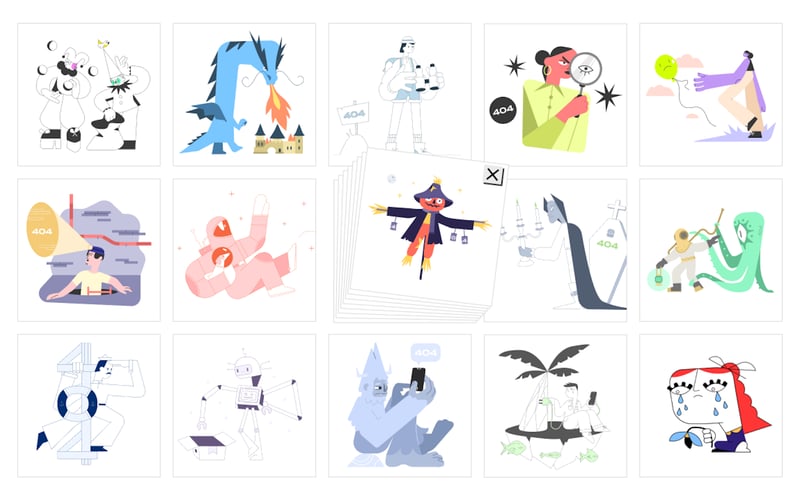 404 Illustrations screenshot 3