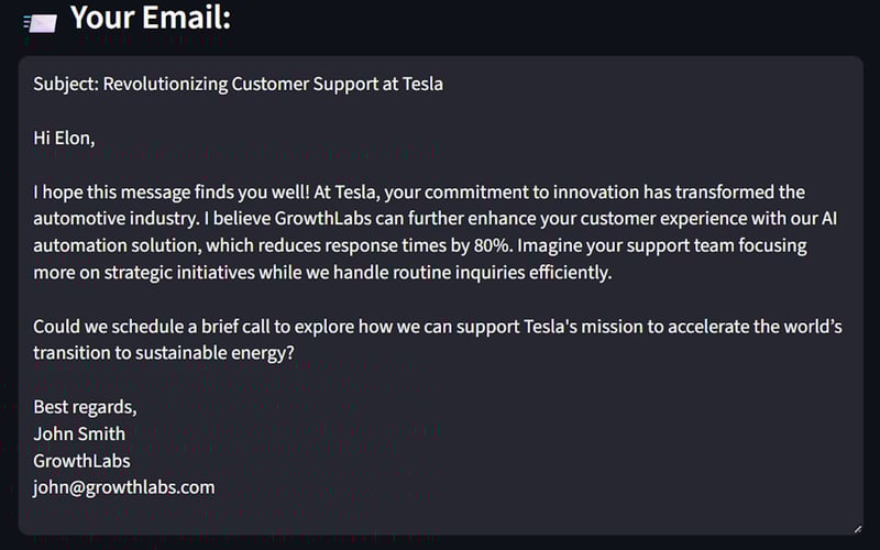 AI Cold Email Generator Pro screenshot 2