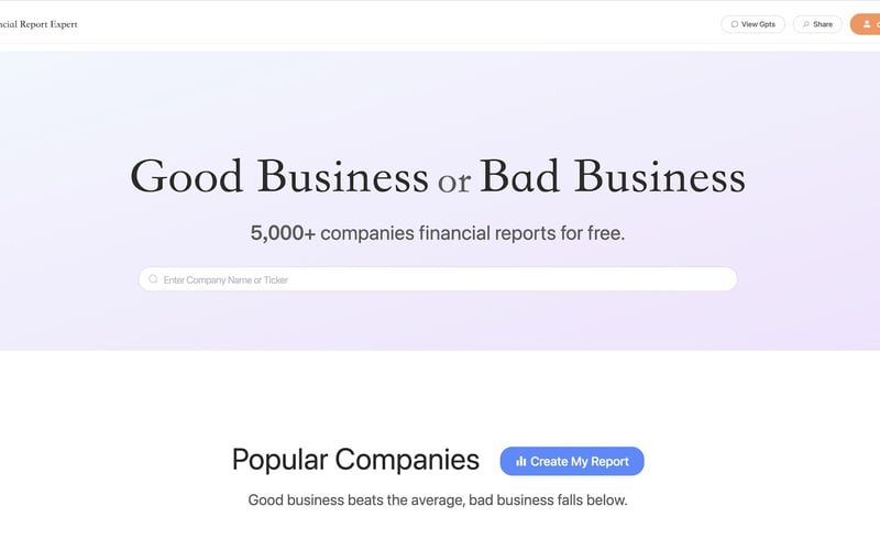 AI Financial Report Expert screenshot 1
