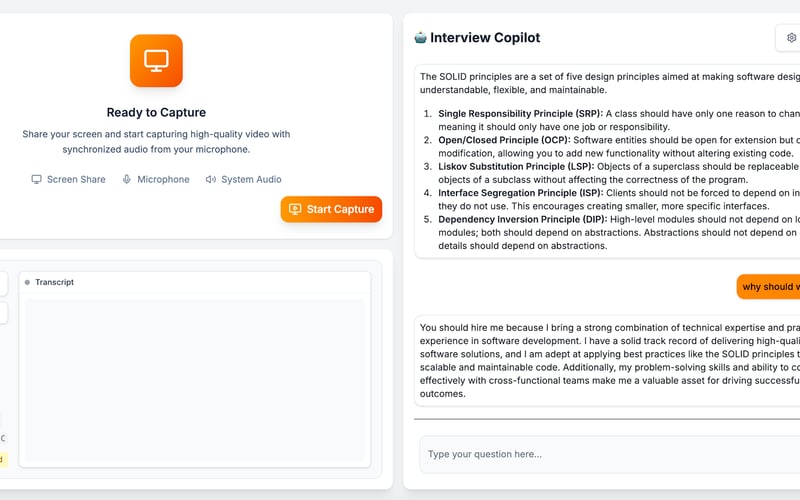 AI Interview Copilot (GitHub Repo) screenshot 1