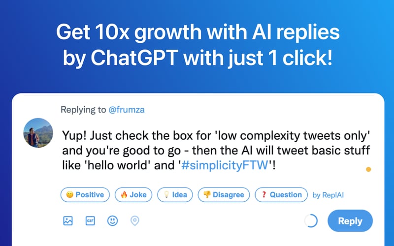 AI-driven replies generator for Twitter & LinkedIn screenshot 1