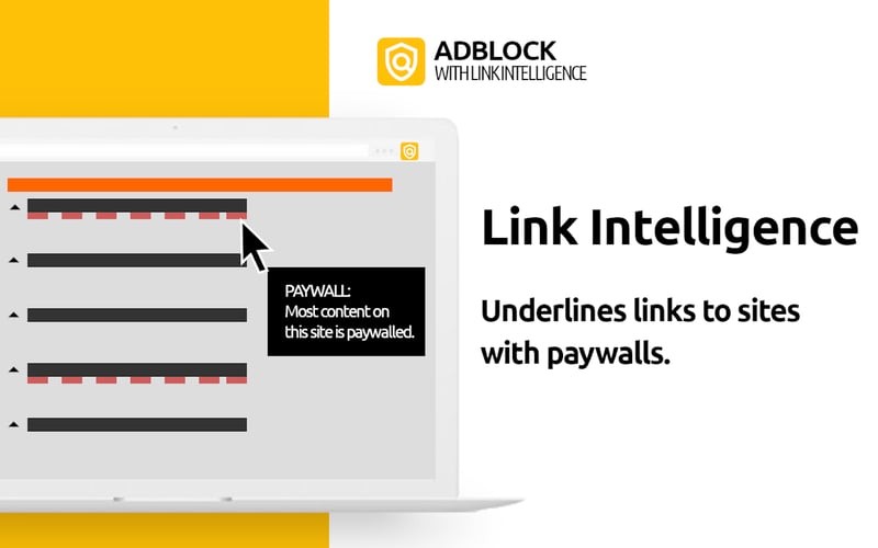 AdBlock with Link Intelligence screenshot 1