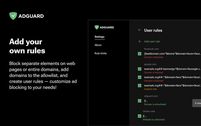 AdGuard MV3 screenshot 3