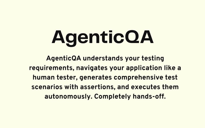 AgenticQA screenshot 1