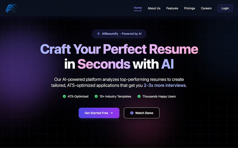 AiResumify screenshot 1