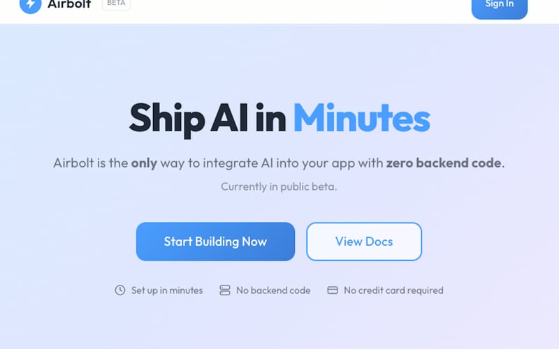 Airbolt AI screenshot 1