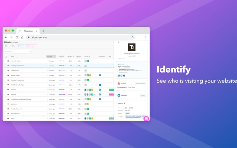 Albacross screenshot 2