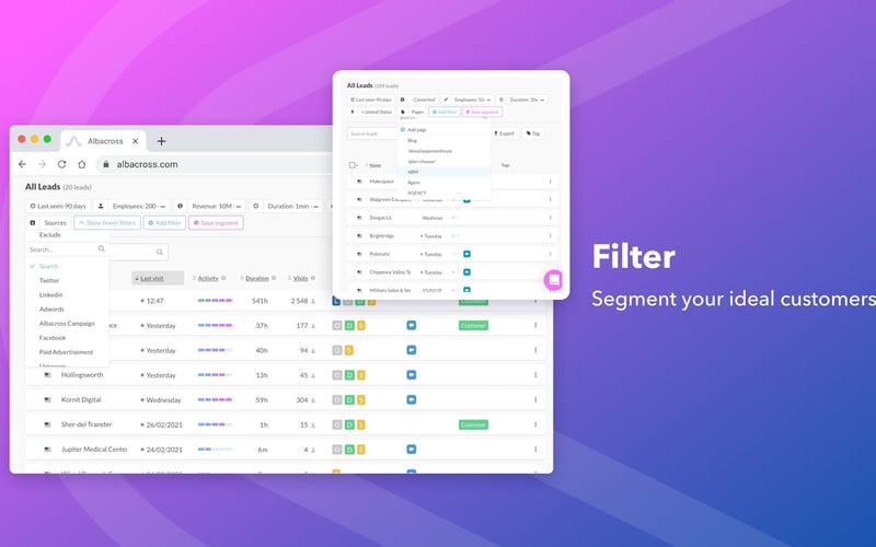 Albacross screenshot 3