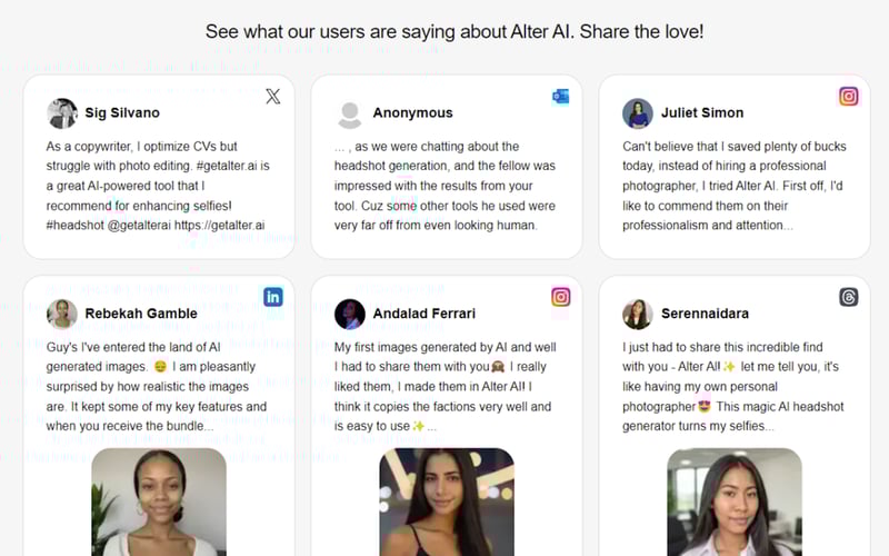 Alter AI: AI Headshot Generator screenshot 2