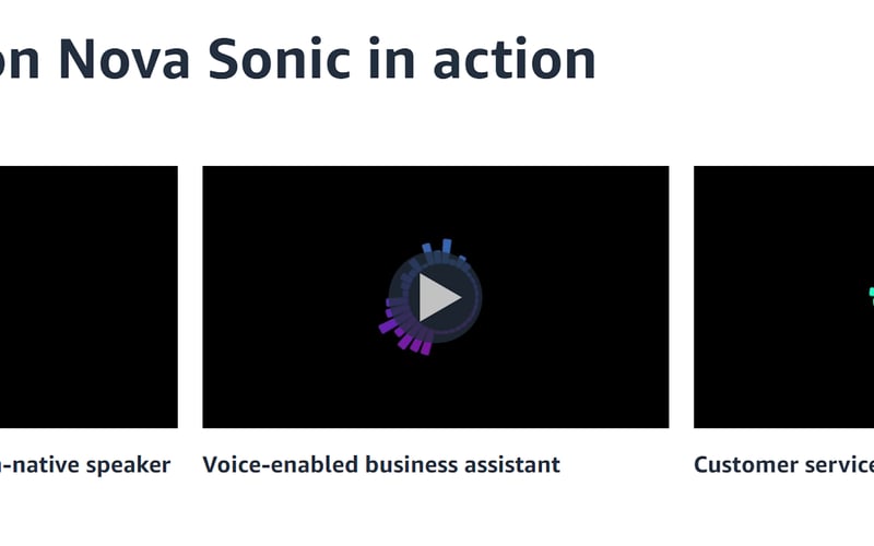 Amazon Nova Sonic screenshot 3