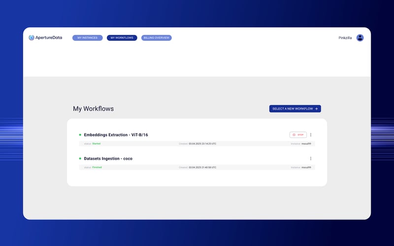 ApertureDB screenshot 2