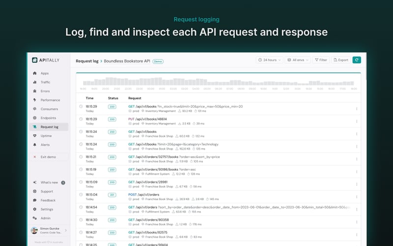 Apitally screenshot 3