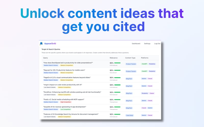 Appear on AI screenshot 1