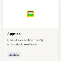 Apption for Notion
