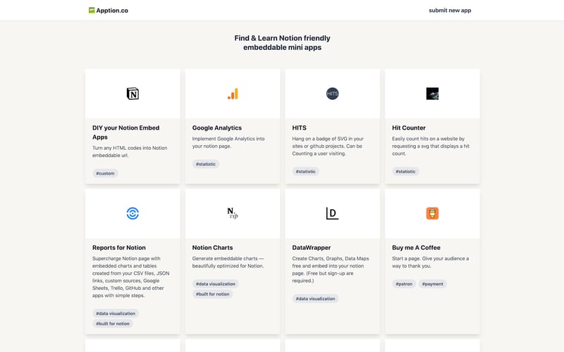 Apption for Notion screenshot 1