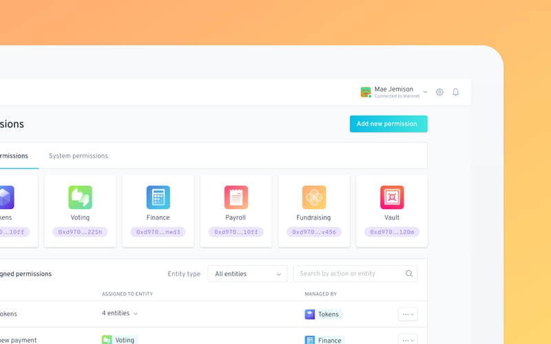 Aragon DAO screenshot 3