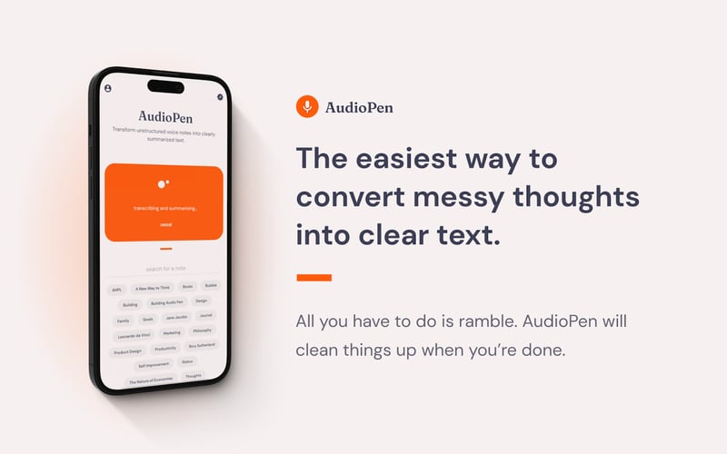 AudioPen screenshot 1