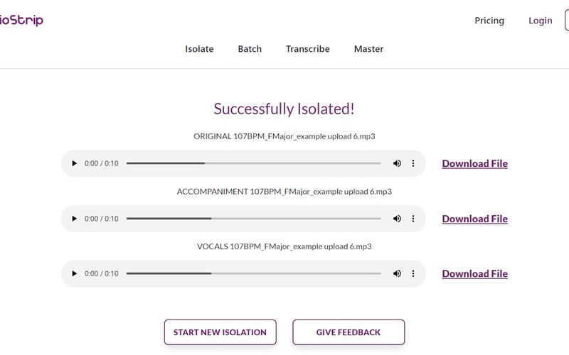 AudioStrip screenshot 3