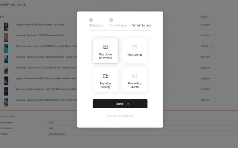 Balance Checkout screenshot 2