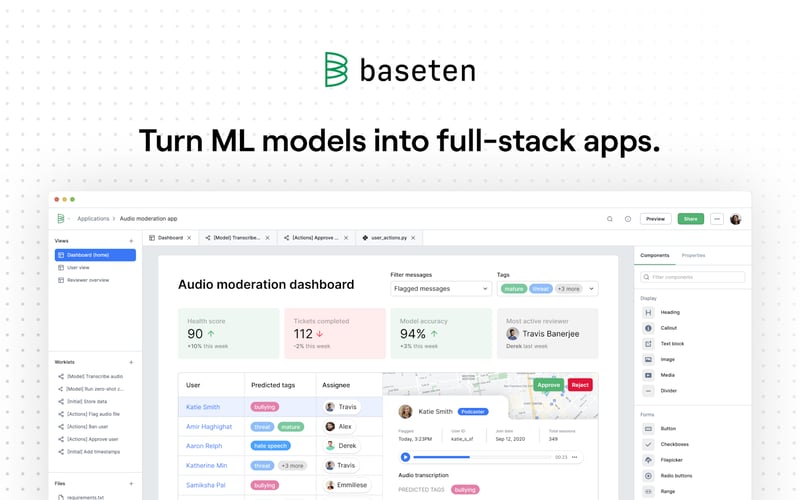 Baseten screenshot 1