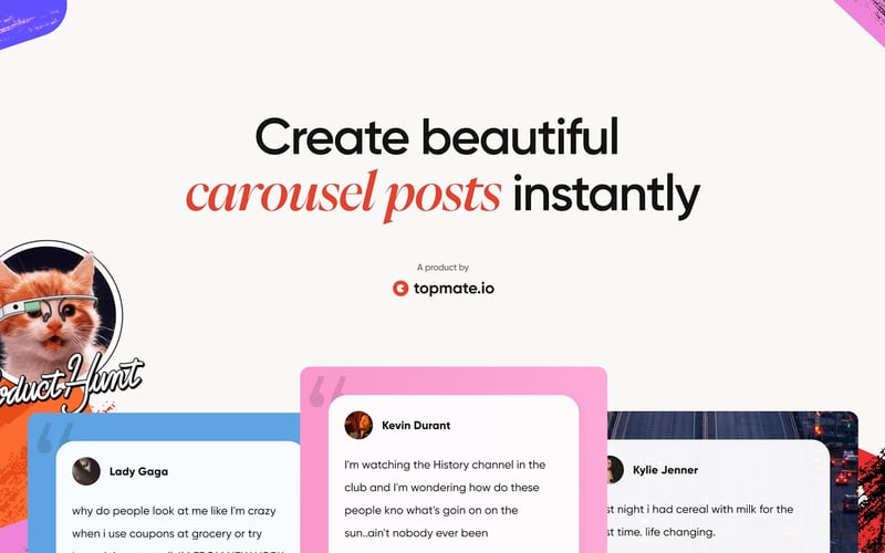 Beautiful LinkedIn Carousel Generator screenshot 1