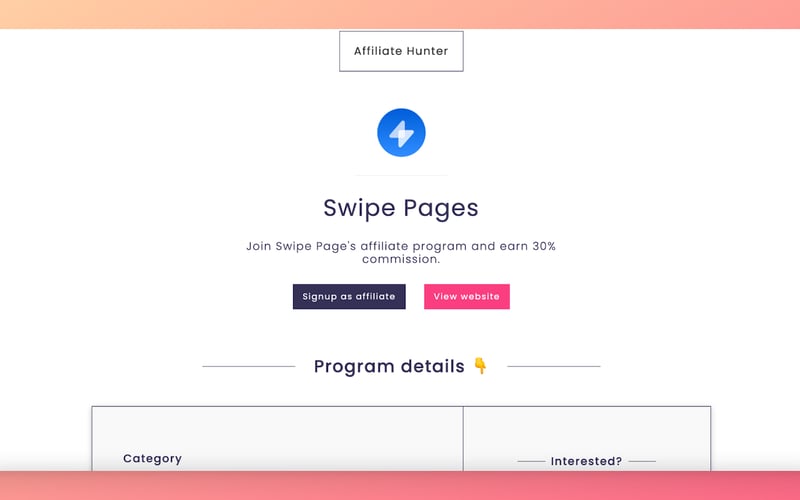 Best Affiliate Programs screenshot 2