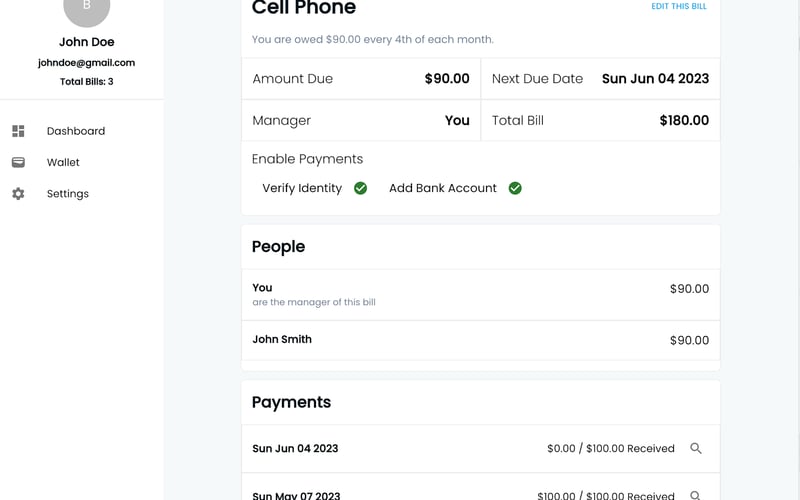 BillSlice screenshot 2
