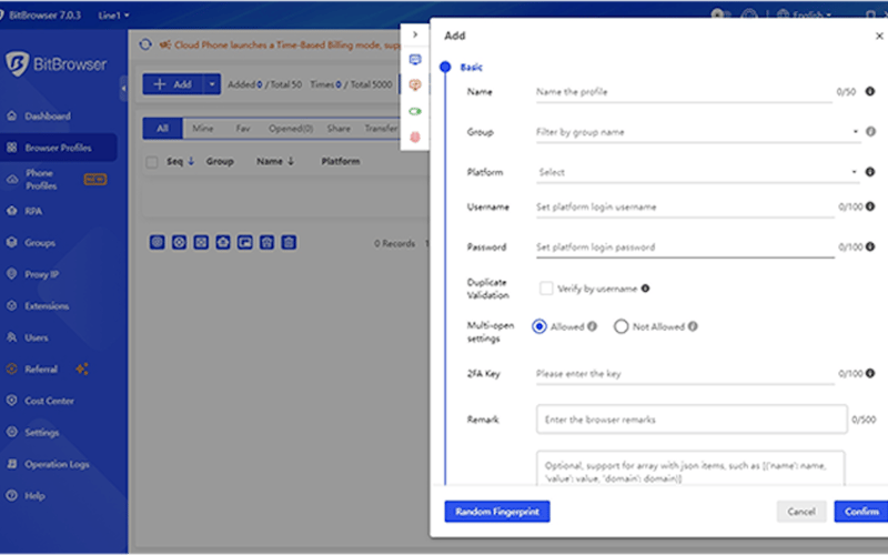 BitBrowser screenshot 3