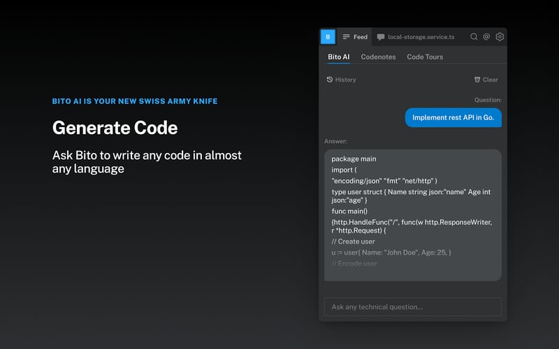 Bito AI: Bring ChatGPT to your IDE for devs screenshot 2