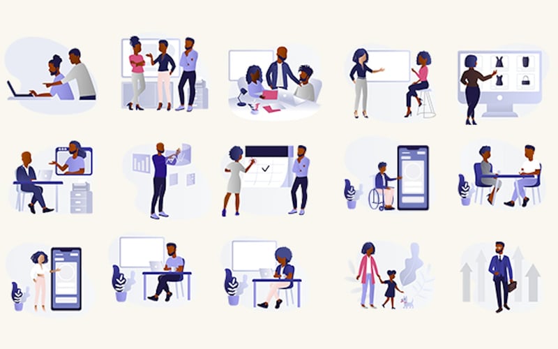 Black Illustrations screenshot 1