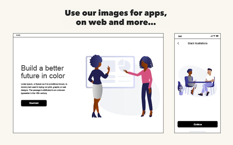 Black Illustrations screenshot 3