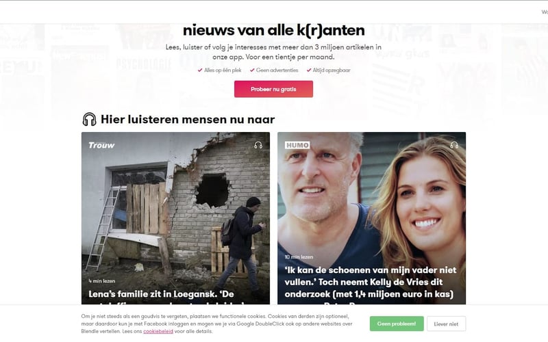 Blendle screenshot 1