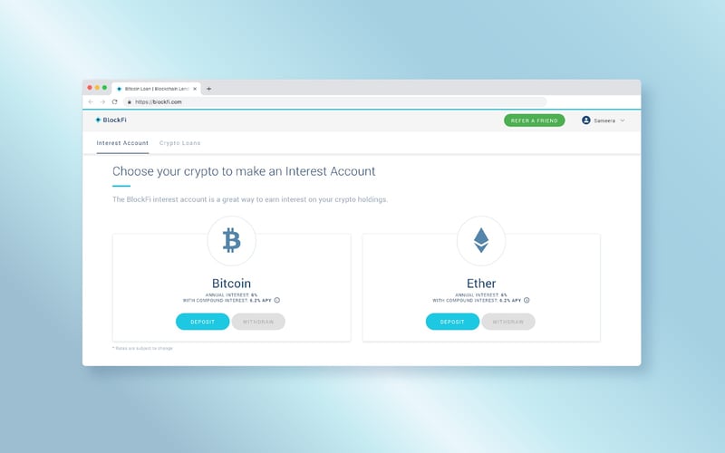 BlockFi screenshot 2