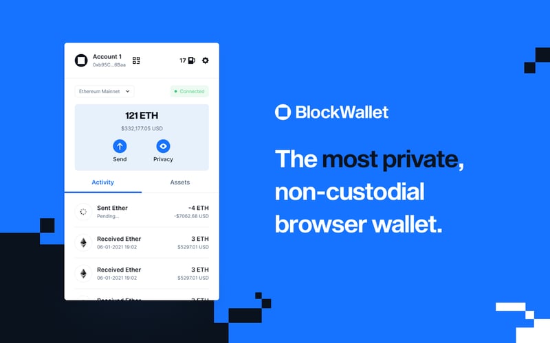 BlockWallet screenshot 1