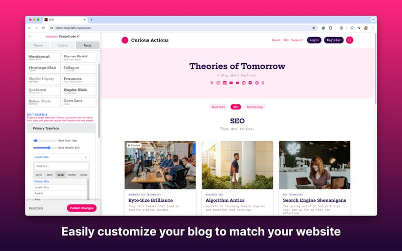BlogMaker screenshot 2