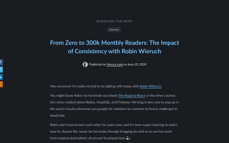 Blogging for Devs screenshot 3