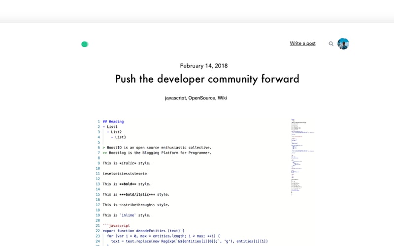 Boostlog screenshot 1