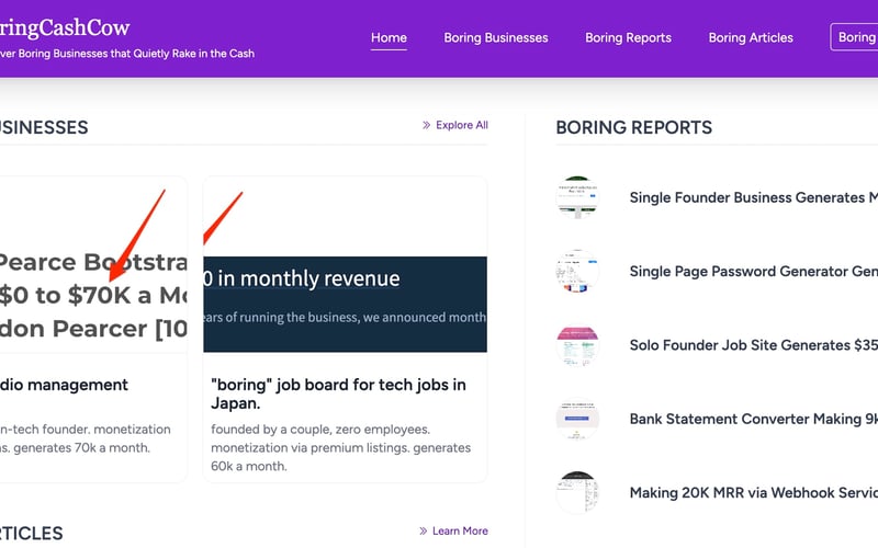 BoringCashCow screenshot 2
