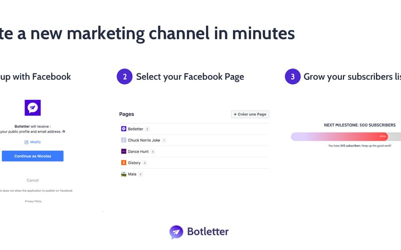 Botletter screenshot 1