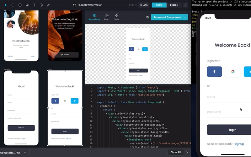 BuilderX screenshot 3