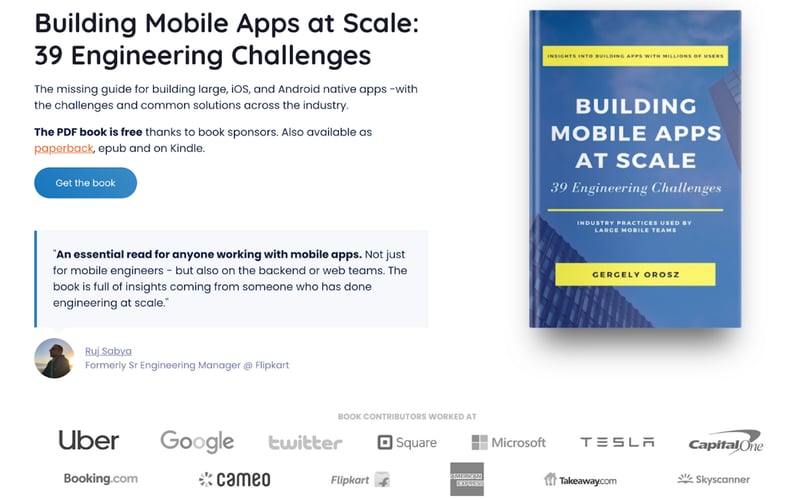 Building Mobile Apps at Scale screenshot 1