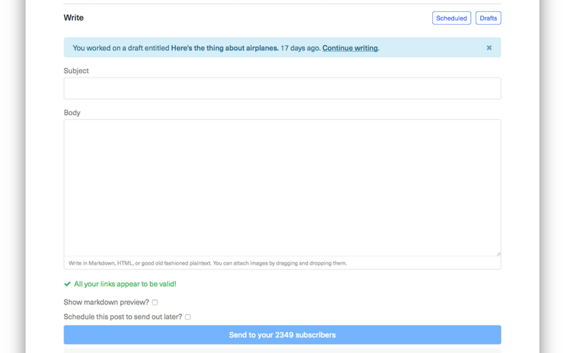 Buttondown screenshot 3
