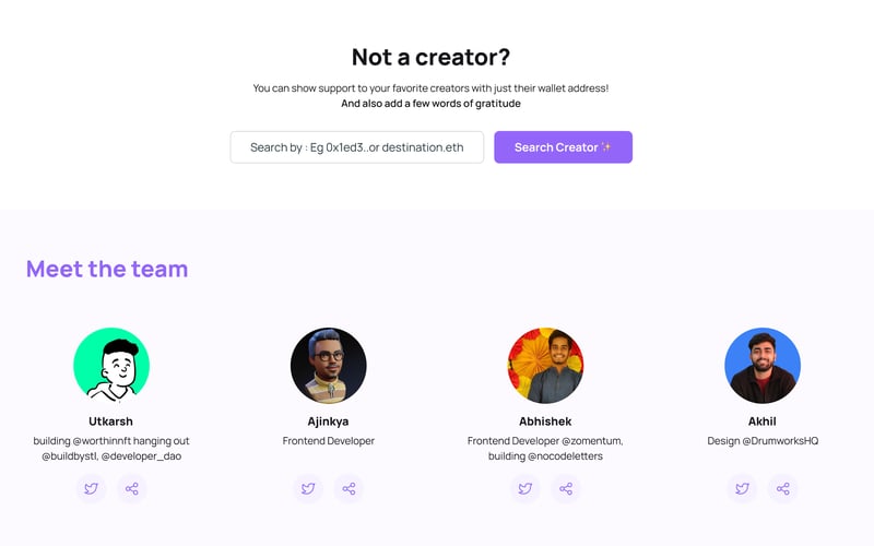 BuyMeACryptoCoffee screenshot 2