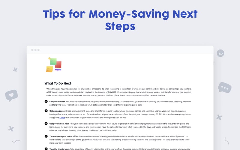COVID19 Financial Resource screenshot 3